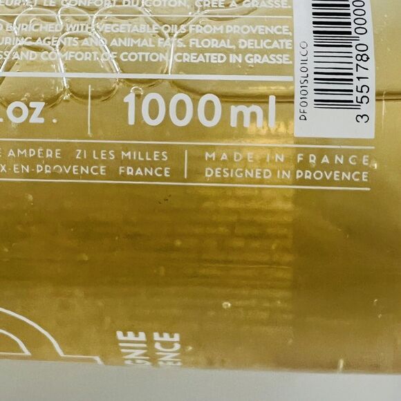 COMPAGNIE DE PROVENCE Savon Liquide Marseille Fleur de Coton 33.8 fl oz/1000 ml - Picture 6 of 6